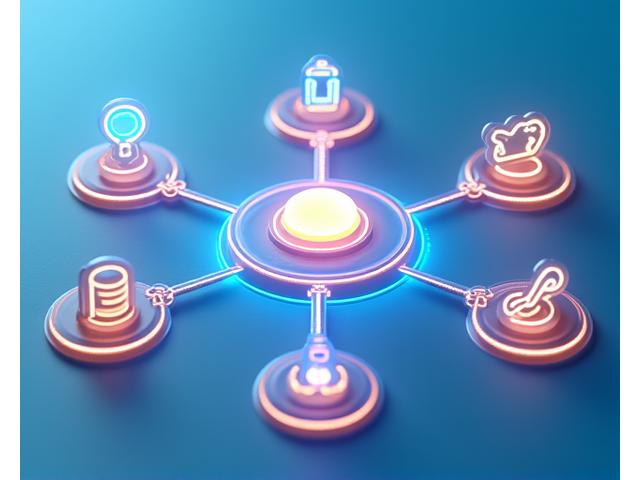 Diagramme illustrant l'intégration de la plateforme avec divers systèmes d'entreprise (ERP, CRM) à travers des APIs.