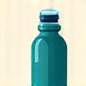 Icône représentant une gourde stylisée et une goutte d'eau, symbolisant l'hydratation et les électrolytes.
