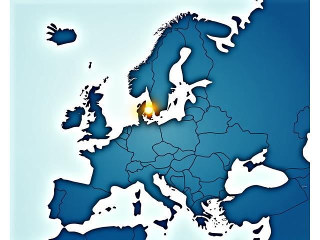 Carte stylisée de l'Europe mettant en évidence des icônes de collection pour les points de partenariat d'Artisanat Pixel, symbolisant un réseau étendu de recyclage textile.